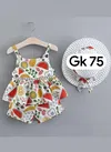 Multi GURUKRUPA Girls Party Wear Stylish Kids Colllection GK-75